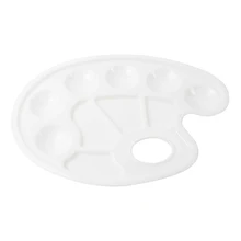 Профессиональный Краски палитра 10-сетка вырезом для большого пальца, белый