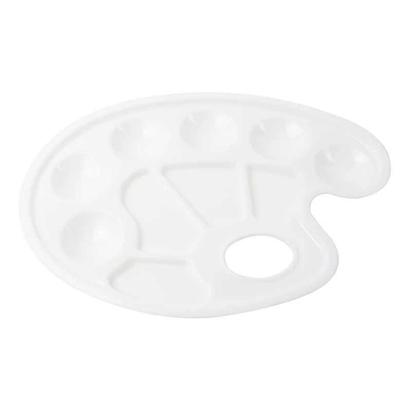 

Professional Paint Tray Palette 10-grid Thumb Hole, White