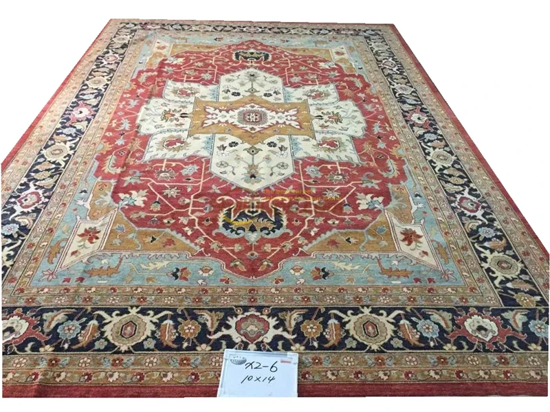 Один экспорт турецкие ковры ручной работы OUSHAK Ozarks Чистая шерсть ковер X2-6 10X14gc158zieyg14