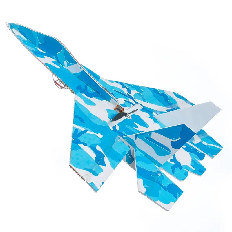 Фиксированная модель крыла Su27 RC Самолет Части конструкции самолета синие части