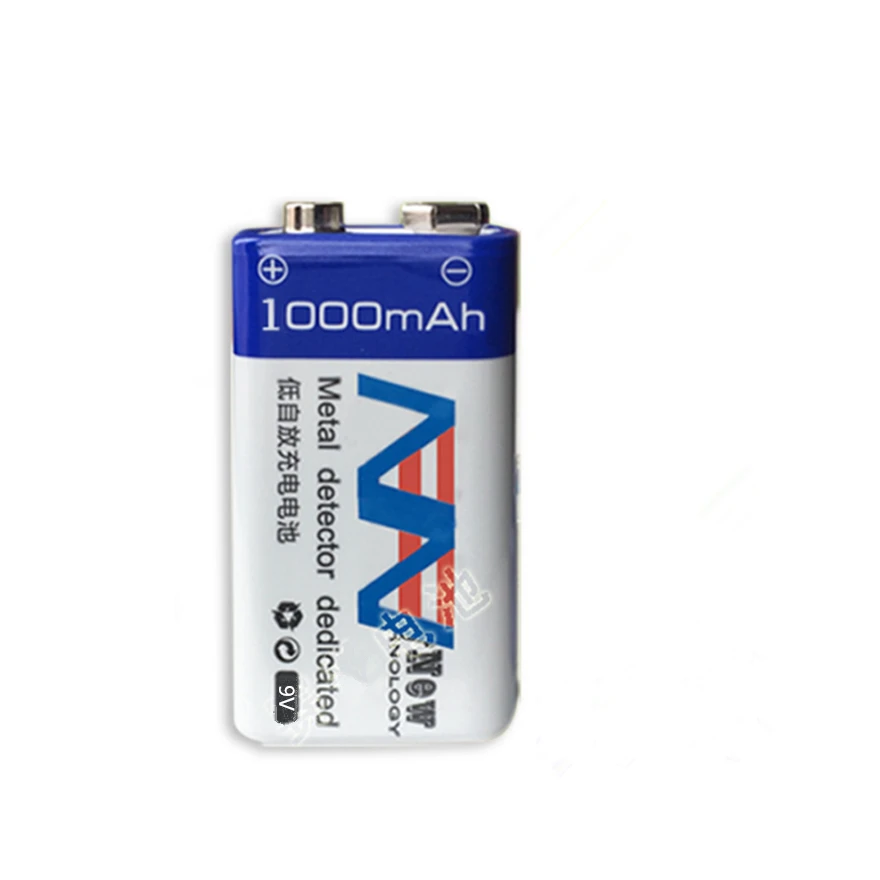 1 шт./лот литий-ионный аккумулятор большой емкости 9 в 1000 мач 6F22 аккумуляторная