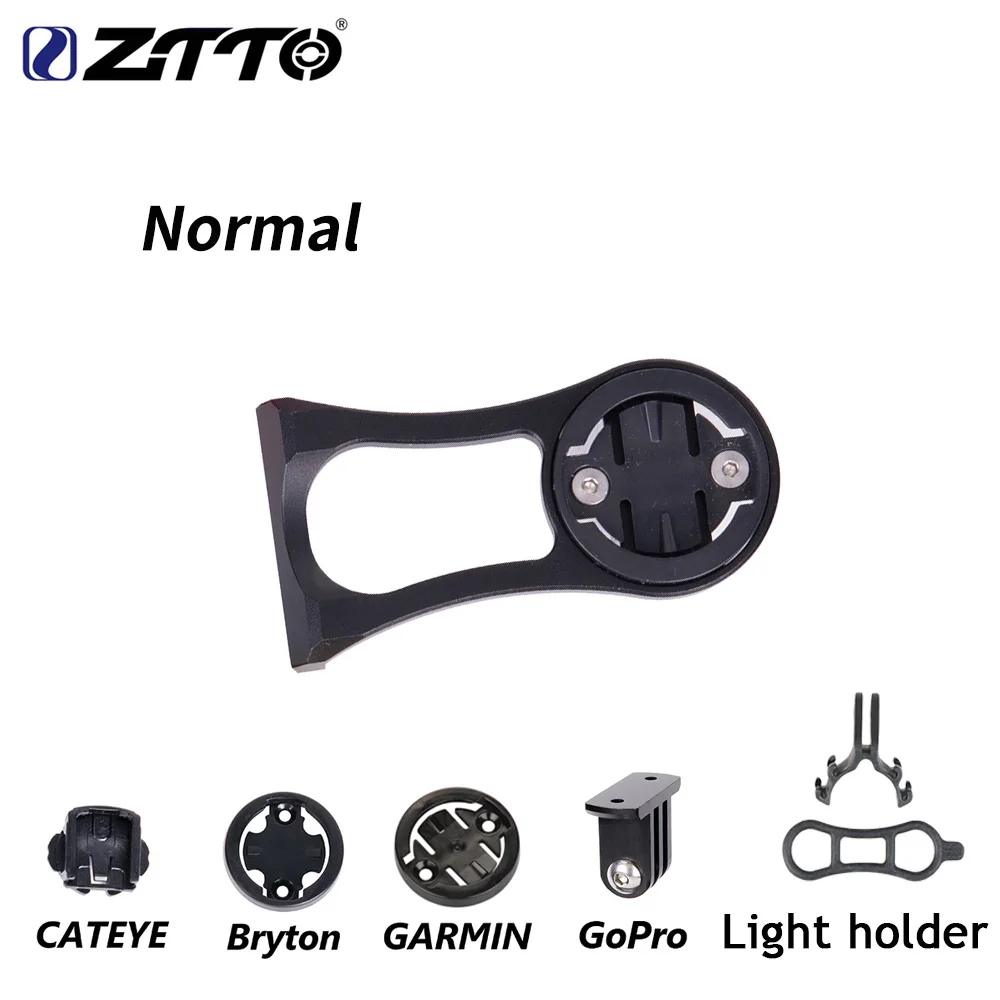 ZTTO Запчасти для велосипеда MTB дорожный велосипед велосипедный компьютер держатель руля для GARMIN для CATEYE для GoPro б/у - Цвет: Normal-Black