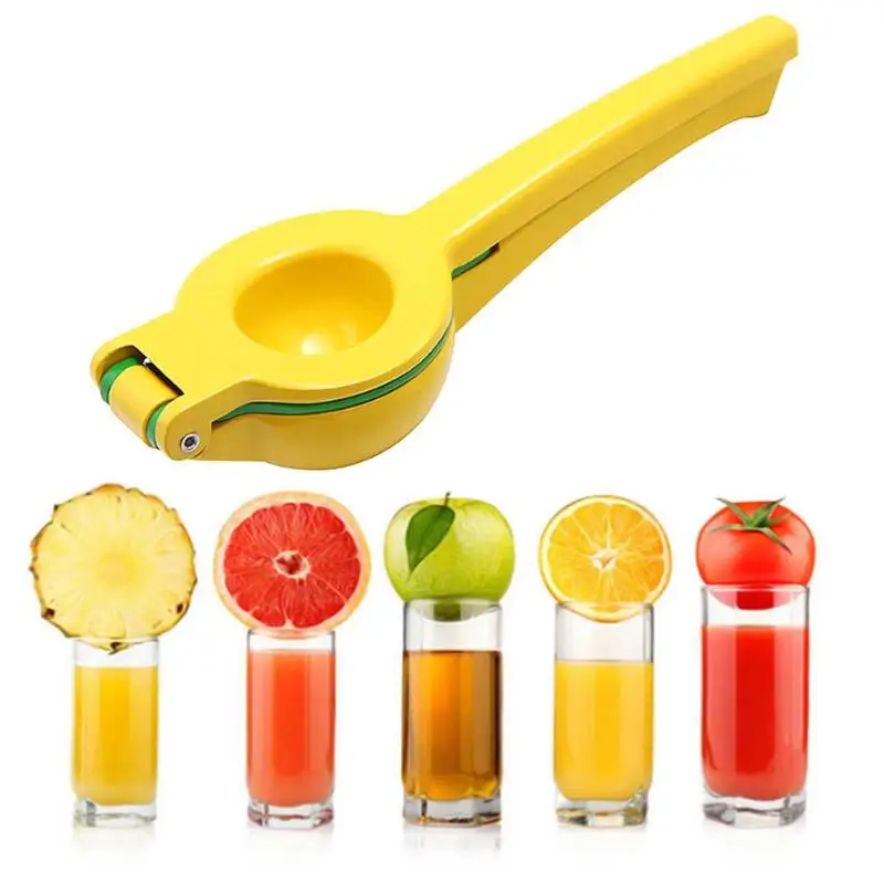 

Manual Juicing Maker Machine Double Lemon Clip Shaped Juice Extractor Aluminium Alloy Fruit Juicer for Home Kitchen Use