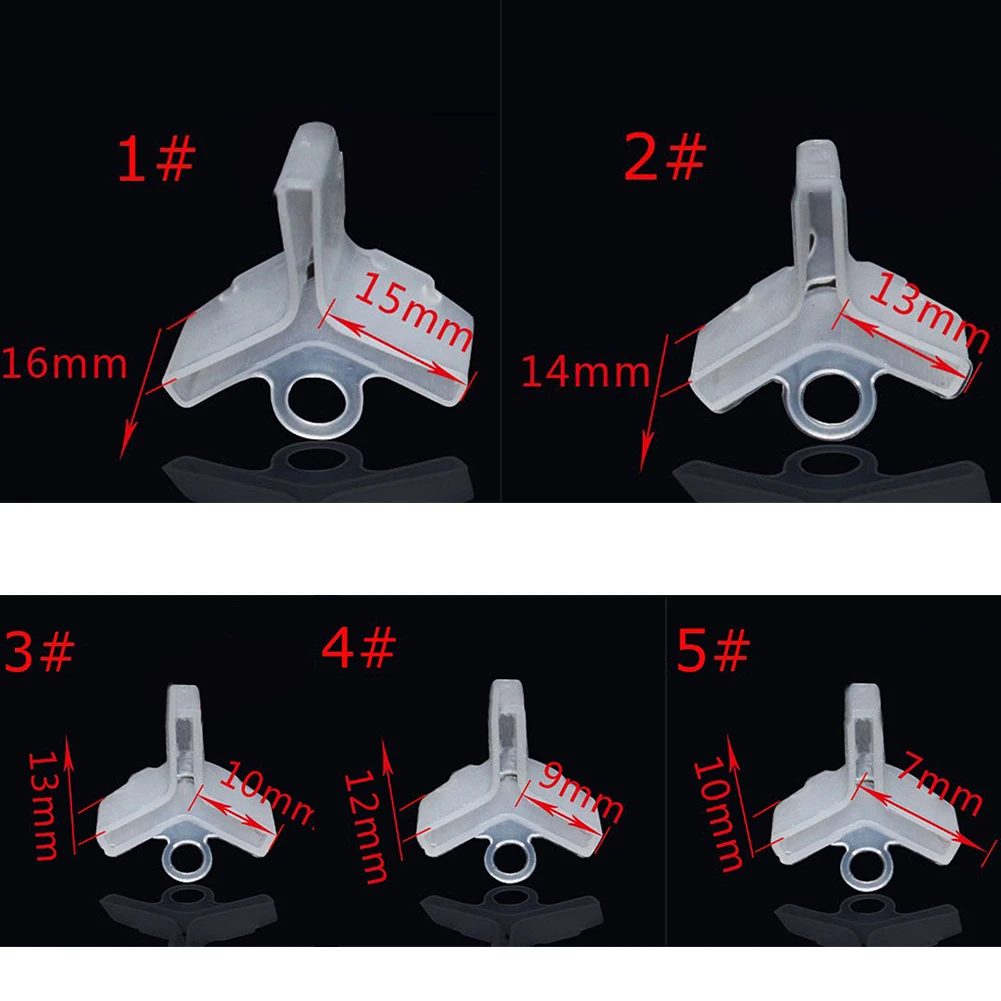 50 шт. защитные колпачки для инструментов с прорезями, прочные аксессуары для рыбалки, легкие тройные защитные крышки для крючка