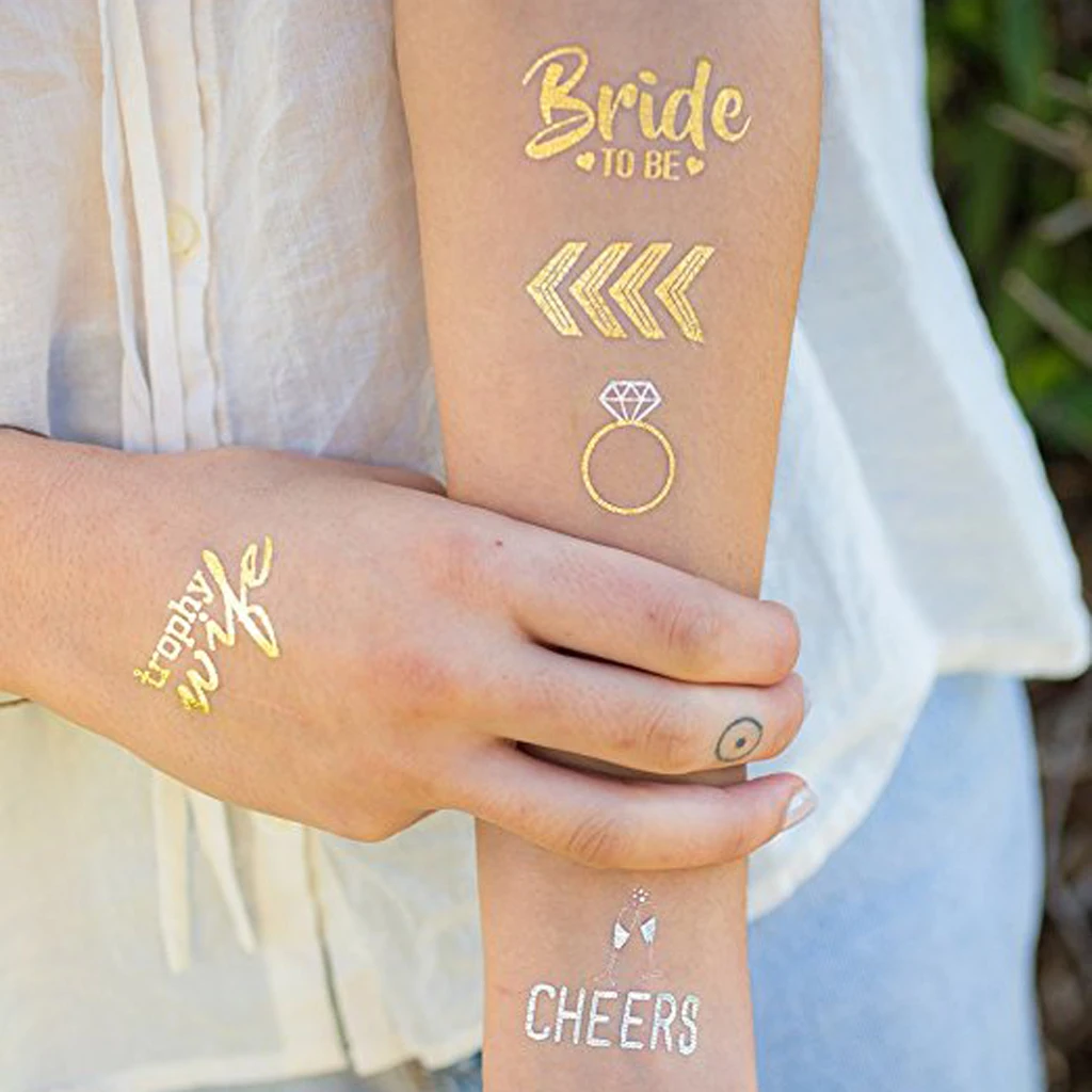 Bachelorette Party Waterproof Temporary Flash Tattoo Stickers