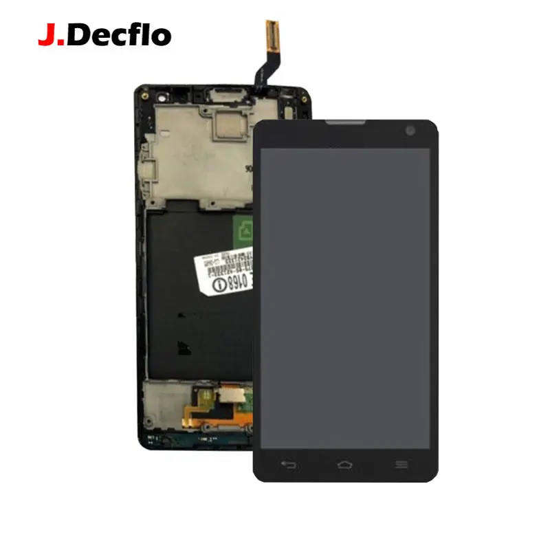 

100% tested Original LCD For LG Optimus L9 II 2 D605 B0567 LCD Display Screen Replacement Part Black White With Frame