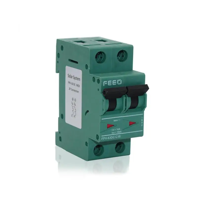 

FEEO FPV-63 2P 550V 6A 10A 16A 20A 25A 32A 40A 50A 63A MCB Mini DC Circuit Breaker