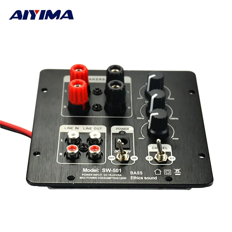 Placa de Áudio Saída de Som para Casa Amplificador de Alto-falante Placa de Áudio com 2.0 Amplificadora Aiyima Subwoofer Digital Smd com 2.0 Canais Independentes 2.1 - Image 2