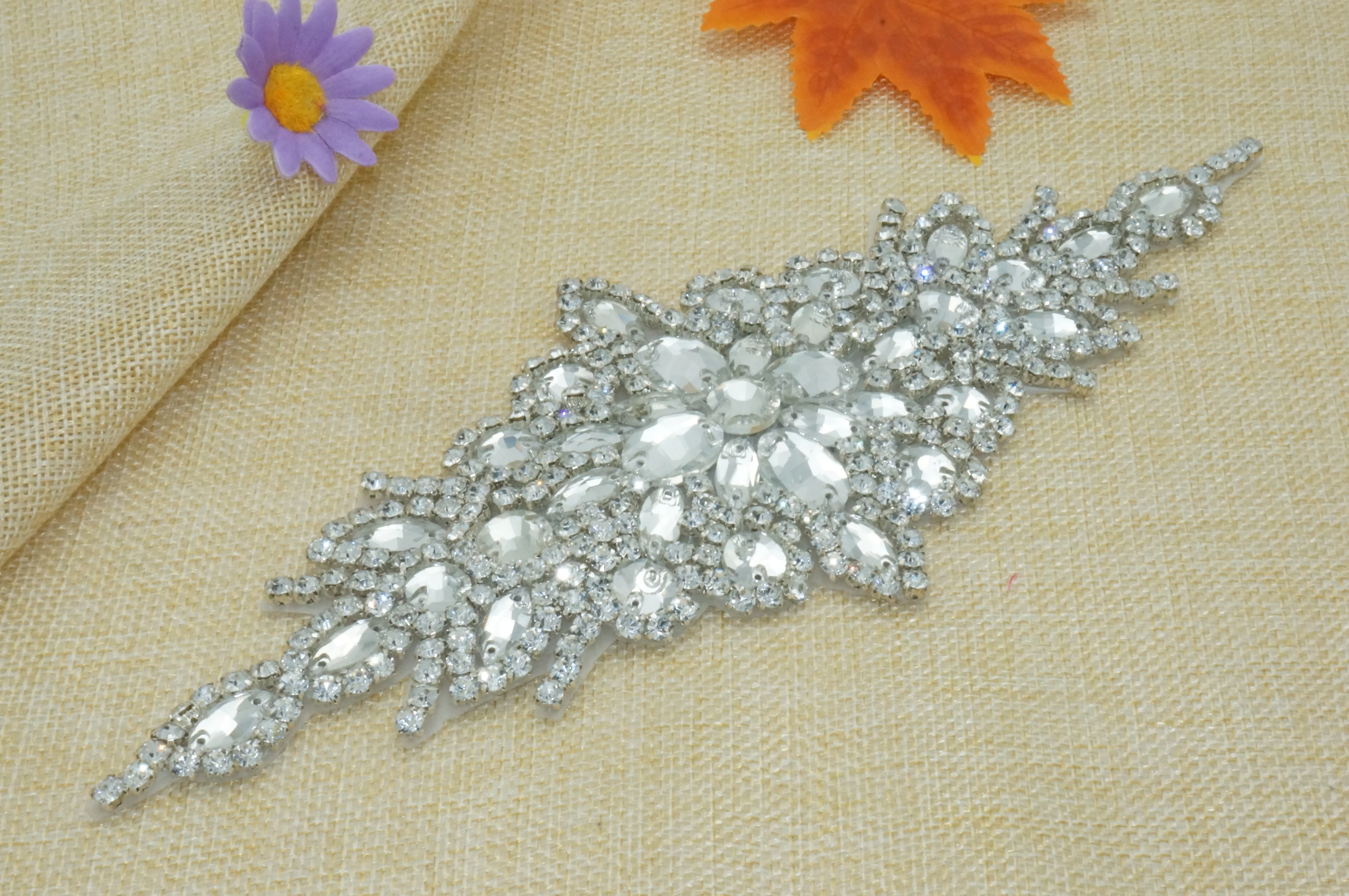 ShiDianYi серебряные стразы аппликация пояс невесты кристалл жемчуг ленты свадебный пояс свадебная одежда подружки невесты платья 1PCS-RA004-C