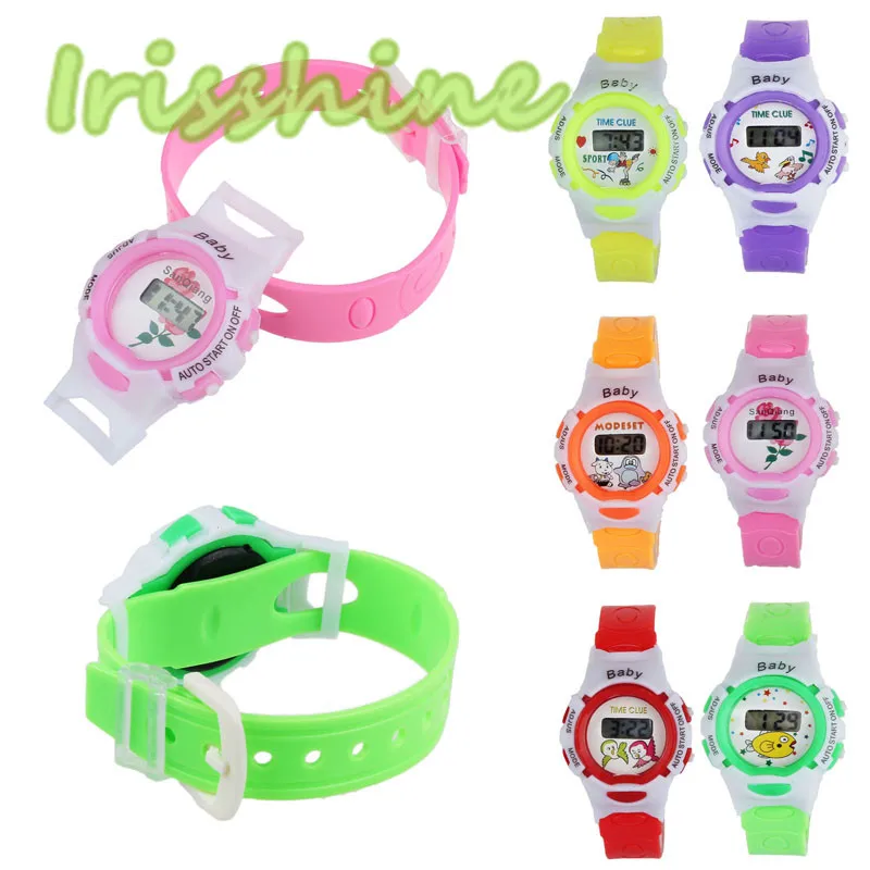 

Irisshine children watches Colorful Boys Girls Students Time Electronic Digital Wrist Sport Watch y35