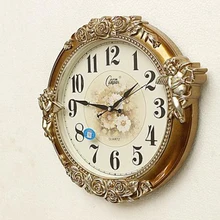 Европейский стиль ретро настенные часы пасторальные креативные настенные большие декоративные часы для гостиной винтажные настенные часы Wanduhr для дома 50A0806