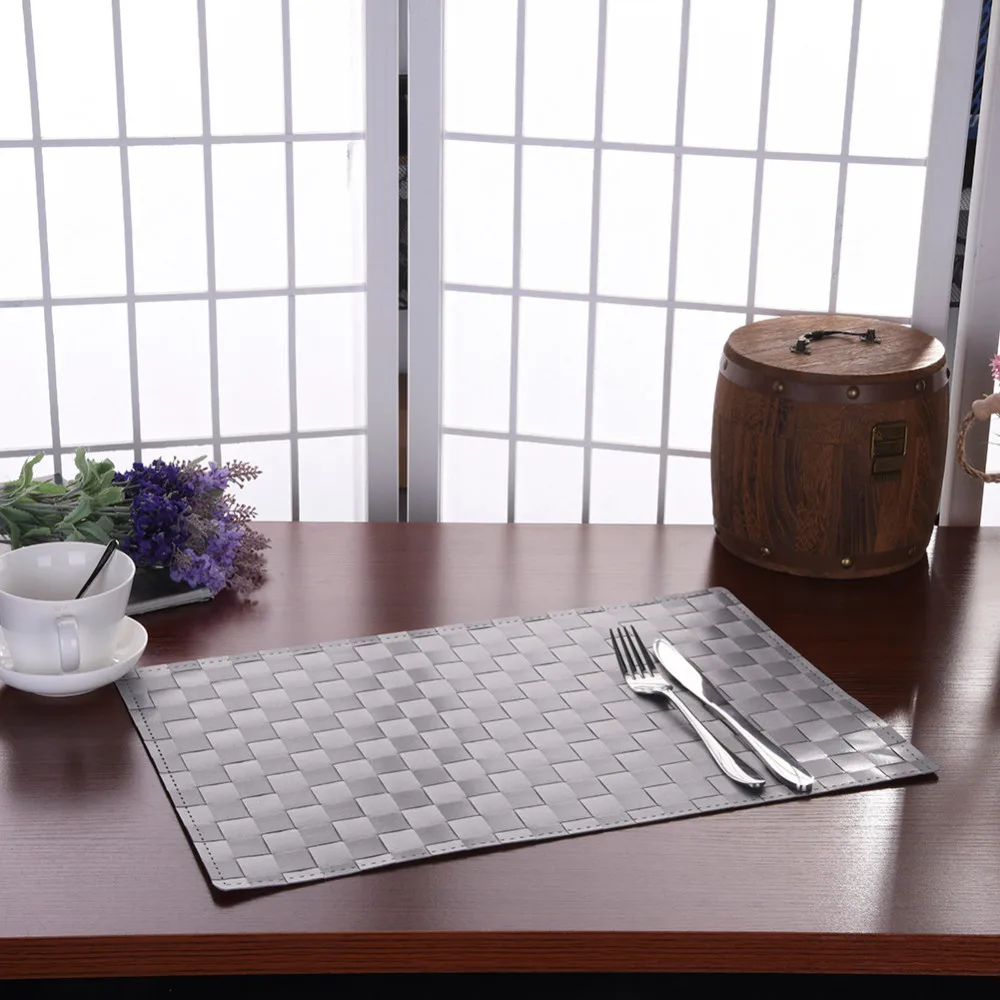1Pc Europe Style PP Placemat Table Mat Pad Coffee Wine Tea Coasters Placemats Dining Table Place Mat Kitchen Tableware 30*45cm 1Pc Europe Style PP Placemat Table Mat Pad Coffee Wine Tea Coasters Placemats Dining Table Place Mat Kitchen Tableware 30*45cm