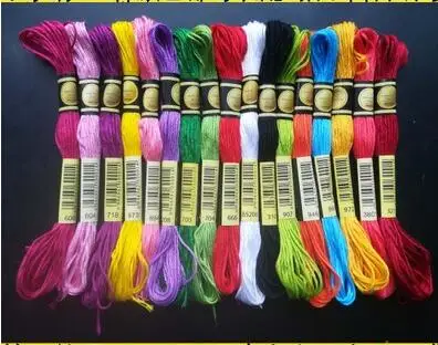 

thread DIY DMC 726-775 Floss Threads 10PCS/lot 8M Cross-stitch kit Cross stitch Floss Kits 11.12
