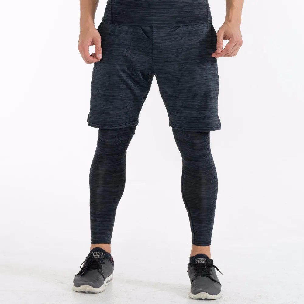 

2019 New Arrive Men's Compression Tights Shorts Gym Fitness Quick-dry Pants For Running Jogging Breathable Yoga Leggings 3XL