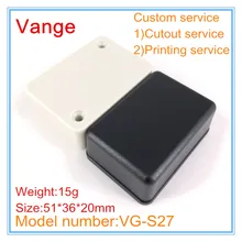 10 шт./лот Инжекционный проект чехол IP54 ABS пластиковые коробки корпуса для устройства проект распределительная коробка 51*36*20 мм