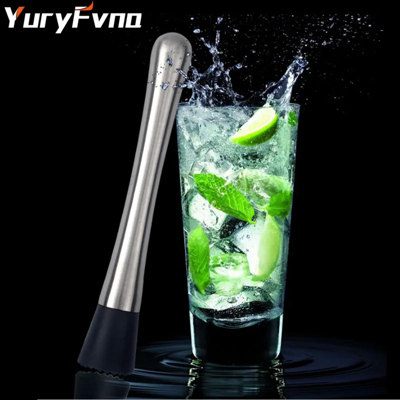 YuryFvna Миксер для коктейлей из нержавеющей стали, миксер для коктейлей Mojito, сделай сам, фруктовый Миксер для коктейлей, барная посуда для льда, инструмент для питья