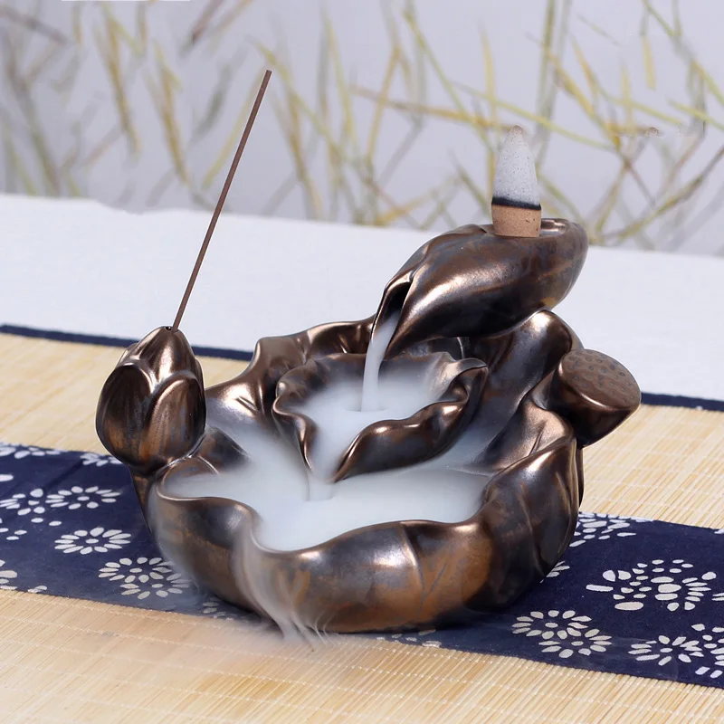 Fragrance clean air Ceramic Porcelain Incense stove Burner Holder