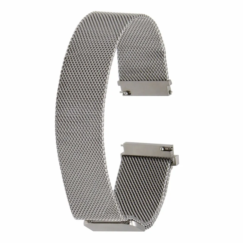 22 мм Миланская петля браслет из нержавеющей стали для Pebble Time Moto 360 2 46 мм Asus Zenwatch 1 2 для мужчин LG G Watch gear S3