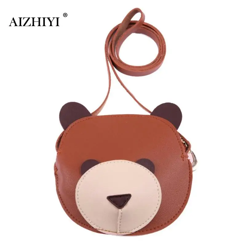 

Shoulder Bag Children Cartoon Bear Wallet PU Leather Kids Travel Sling Messenger Mini Crossbody Bag Kindergarten Purse