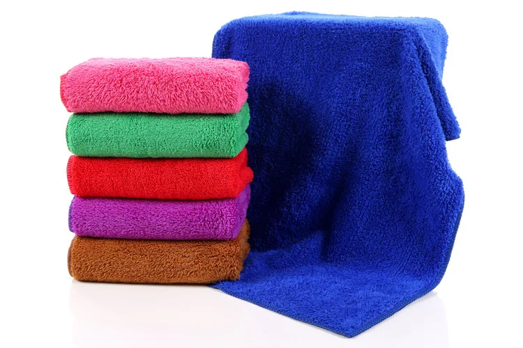 

400gsm 60*40cm high quality thickening Coral Microfiber Microfiber Auto Detailing Towel washing / waxing towel(1pc random color)