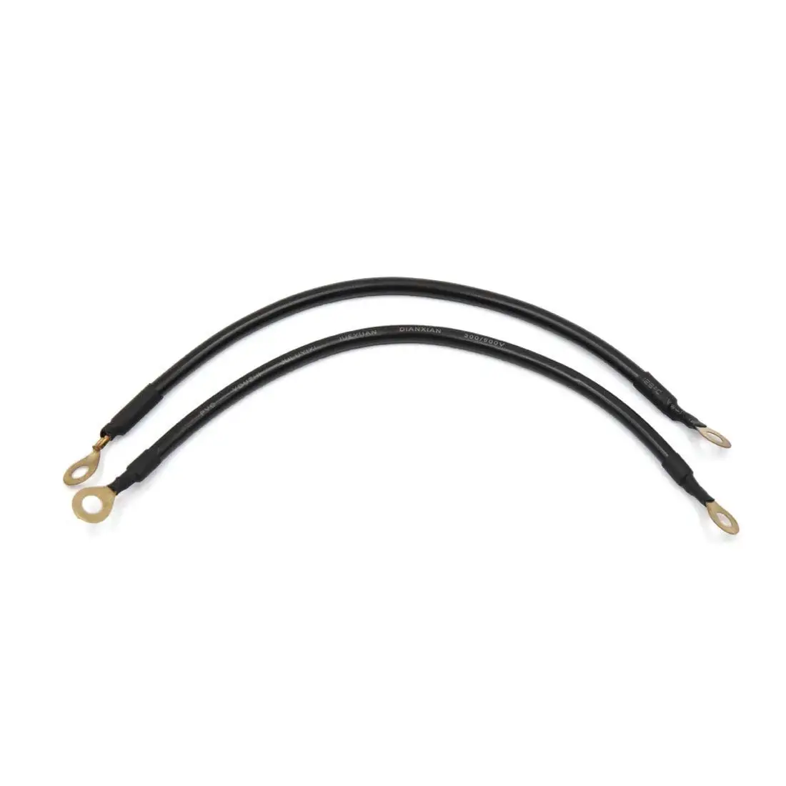 

uxcell 2Pcs 26cm Black Car Auto Battery Ground Wire Electric Conduction Stable Voltage Cable
