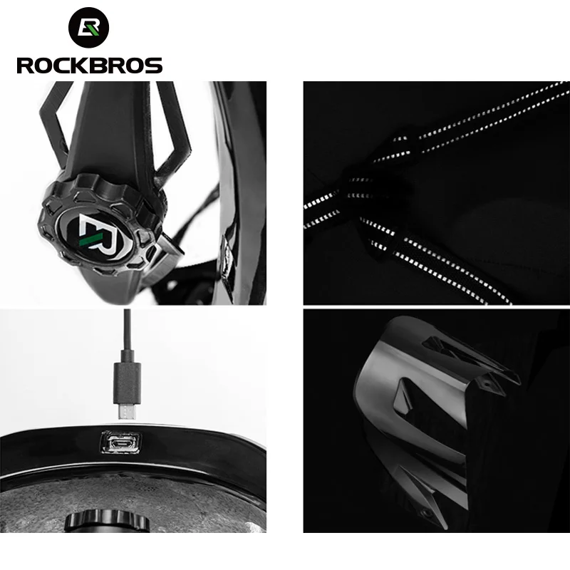 Велосипедсветильник шлем ROCKBROS передний спортивный защитный с молнией для мужчин