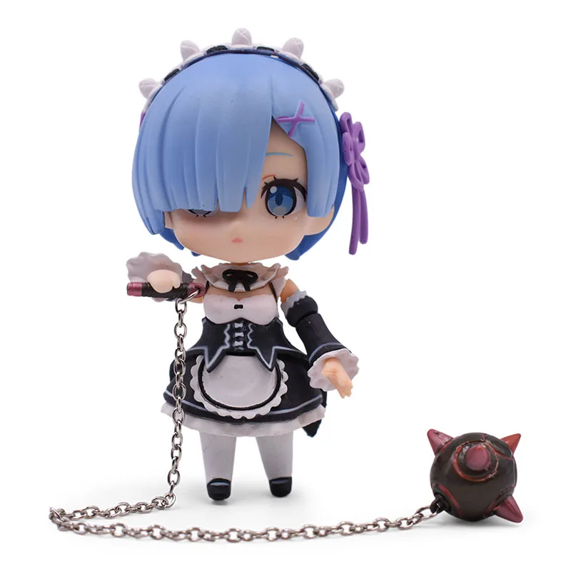 Re: жизнь в другом мире от Zero Rem Ram Nendoroid фигурка ПВХ игрушки Коллекция Модель Кукла для друзей подарки 9,5 см