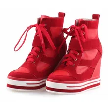 Лидер продаж; Новинка года; сезон осень-весна; женская брендовая Повседневная обувь; женские модные ботинки из замши высокого качества, визуально увеличивающие рост