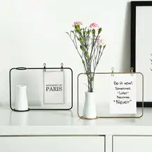 Нордическая железная керамическая ваза плетеная корзина-горшок для цветов гидропонная домашняя настольная декоративное оформление из цветов подарок Ins с открыткой зажим для заметок