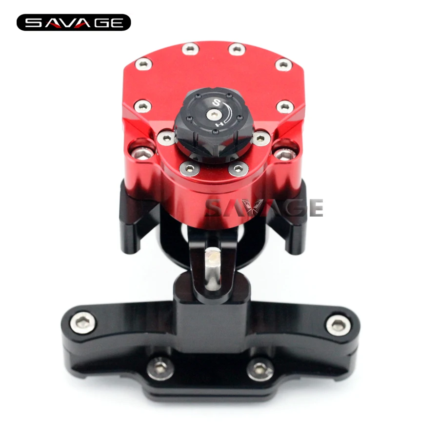 

For HONDA CBR650F CBR 650F 2014-2015 Red Motorcycle Reversed Safety Adjustable Steering Damper Stabilizer with Mount Bracket
