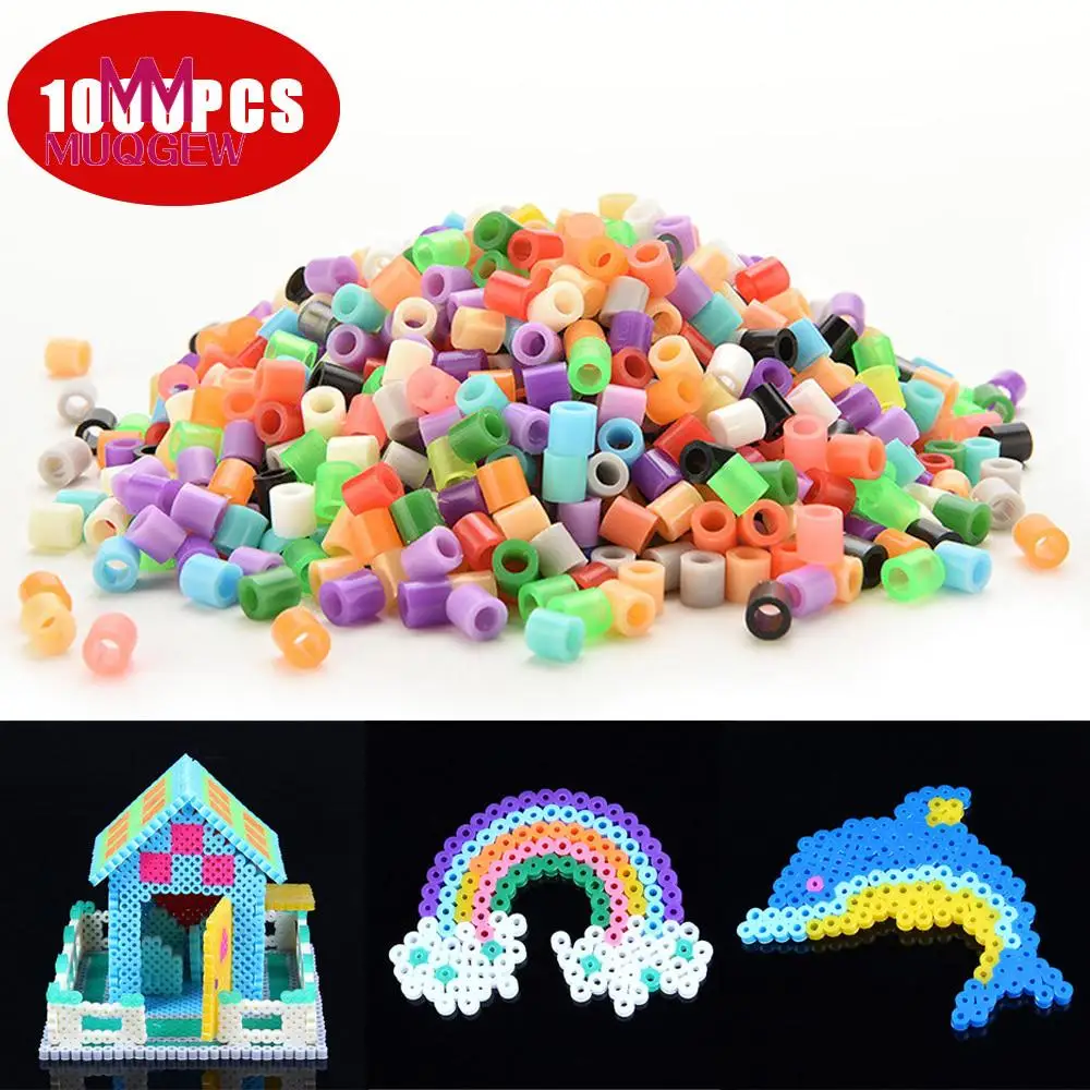 Buy 1000PCS 5mm EVA Perler Beads Toy Multicolor