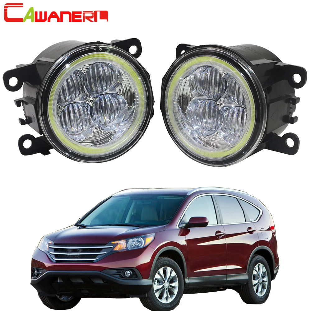 

Cawanerl For Honda CR-V CRV 2.4L L4 2012 2013 2014 Car Styling LED Fog Light Angel Eye Daytime Running Light DRL 12V 2 Pieces