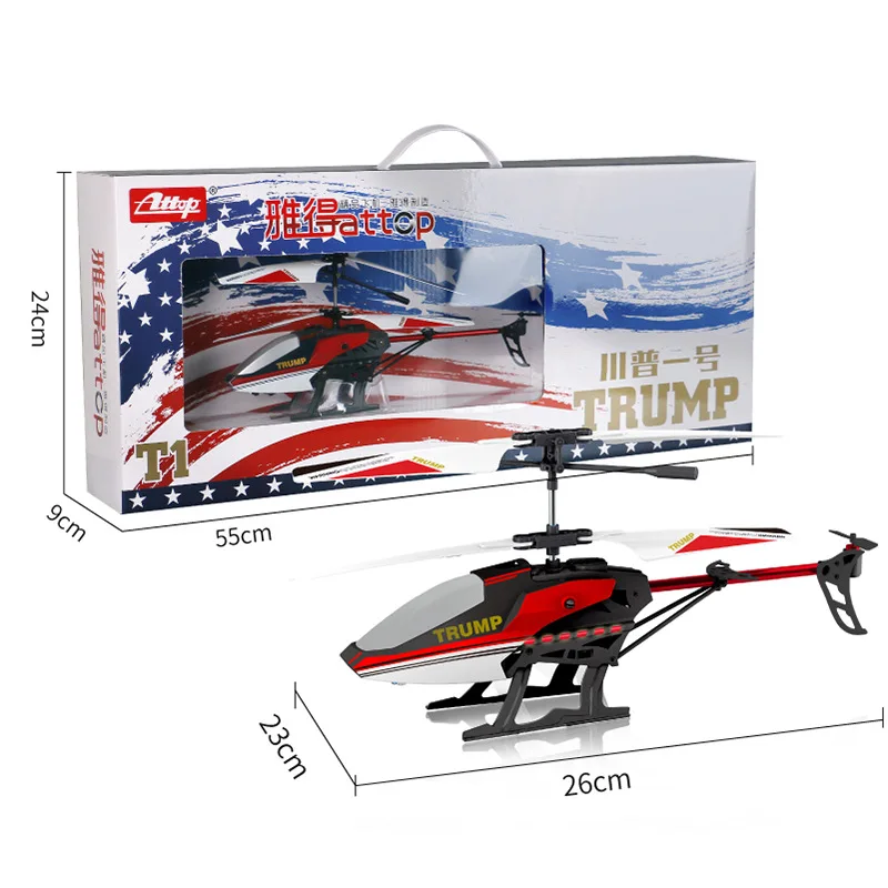 Радиоуправляемый вертолет 3,5 CH TRUMP Игрушка № 1, частный вертолет с светодиодный летательным аппаратом, детский Забавный подарок, небьющиеся летающие игрушки, модель