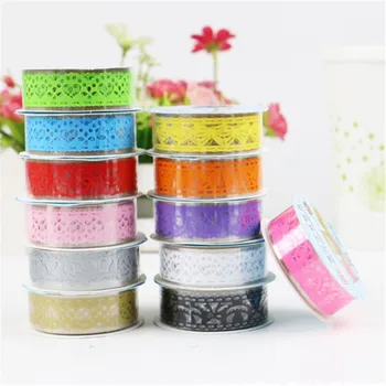

1 pcs Tapes DIY Openwork pattern Painting paper Masking tape Decorative Adhesive Tapes Stationery Kawaii Scrapbooking Supplies