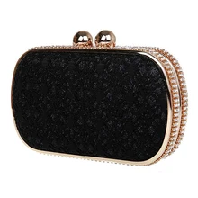 Модные золотистые металлические женские черные Сумочки Элегантные женские вечерние банкетные чехлы для телефона кошелек женские вечерние клатчи сумки