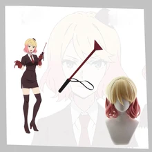 Liva Girl Angels of Death, Катрин ворд, реквизит для косплея, 37 см., хлыст, аксессуары, парик смешанного цвета, с коротким ворсом, для взрослых, на Хэллоуин