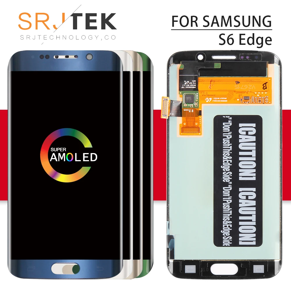 

For Samsung Galaxy S6 edge G925F LCD Display Touch Digitizer Sensor Glass Assembly With Frame For S6 edge G925 G925V G920i