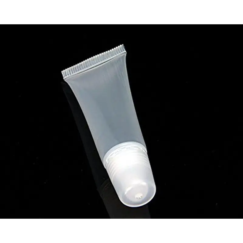 

HobbyLane Pack of 10 Empty Tubes Lip Gloss Balm Clear Cosmetic Mini Containers 8ml