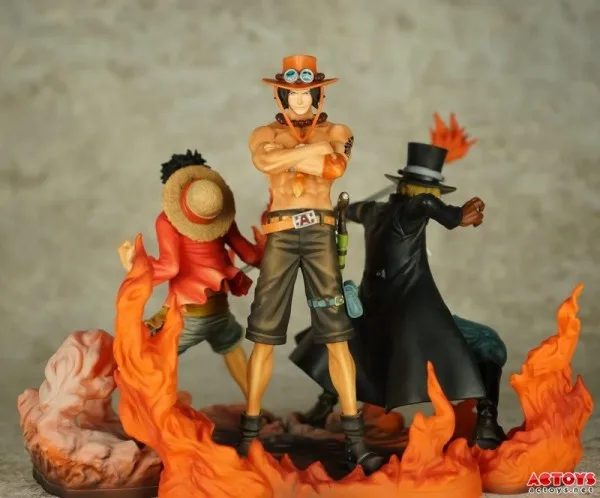 Anime One Piece 3pcs/set PVC Action Figure Collectible Model Toy