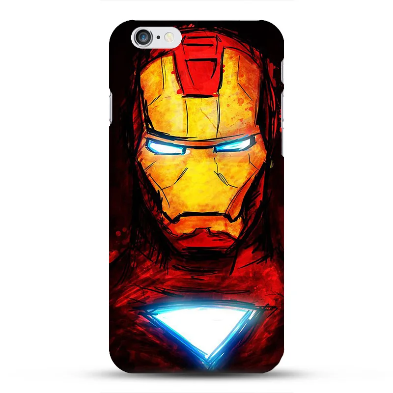 Твердый чехол для телефона с фантастическим супергероем iphone 7 8 Plus 6 6s 5 5SE Marvel