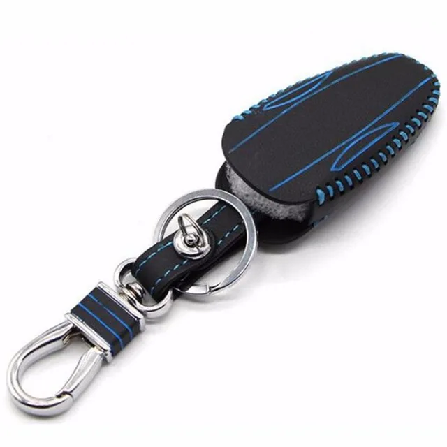 Aliexpresscom Buy Jxlclyl Pu Leather Smart Remote Key Fob Case Holder Cover For Tesla Model S Blue From Reliable Key Case For Car Suppliers On Jx