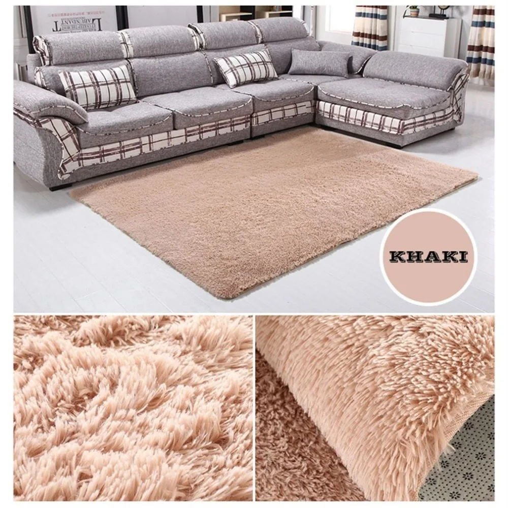 Large 160*230cm Bedroom Carpet Plush Shaggy Soft Carpet