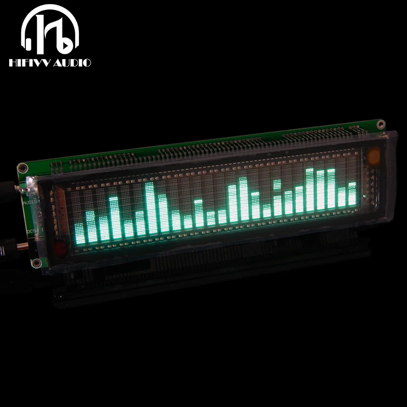 

AK2515 VFD Music Audio Spectrum Indicator 15 Level VU Meter Screen Display Amplifier Board Precision Clock Adjustable AGC Mode
