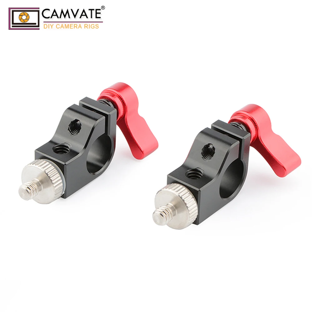 CAMVATE Single Rod Clamp для 15 миллиметровых стержней (красный 2 Pack) C1782 camera photography