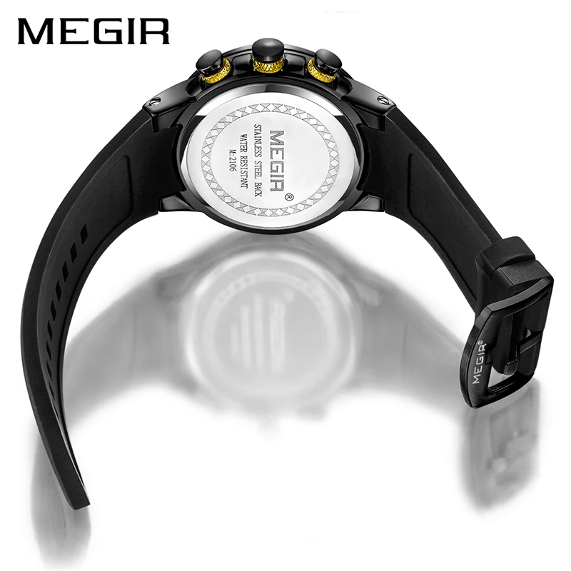 Мужские s часы лучший бренд класса люкс MEGIR спортивные часы для мужчин хронограф водонепроницаемые наручные часы Reloj Hombre Horloges Mannen