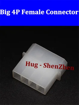 

molex White big 4P 4D 4pin female for PC computer ATX IDE Power connector plastic shell Housing for male terminal pins