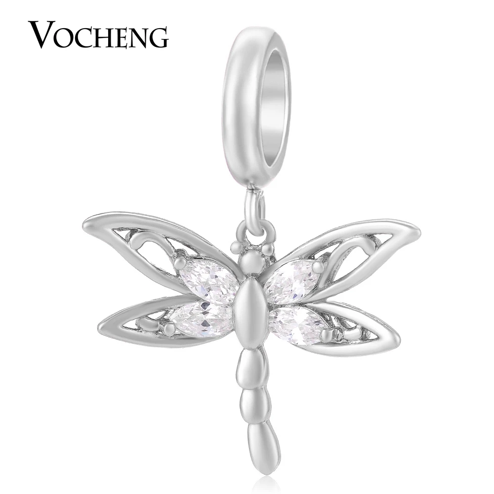 

Endless Charms Dragonfly Charm 3 Colors Inlaid CZ Stone Brass Material Bracelet Accessory VC-169