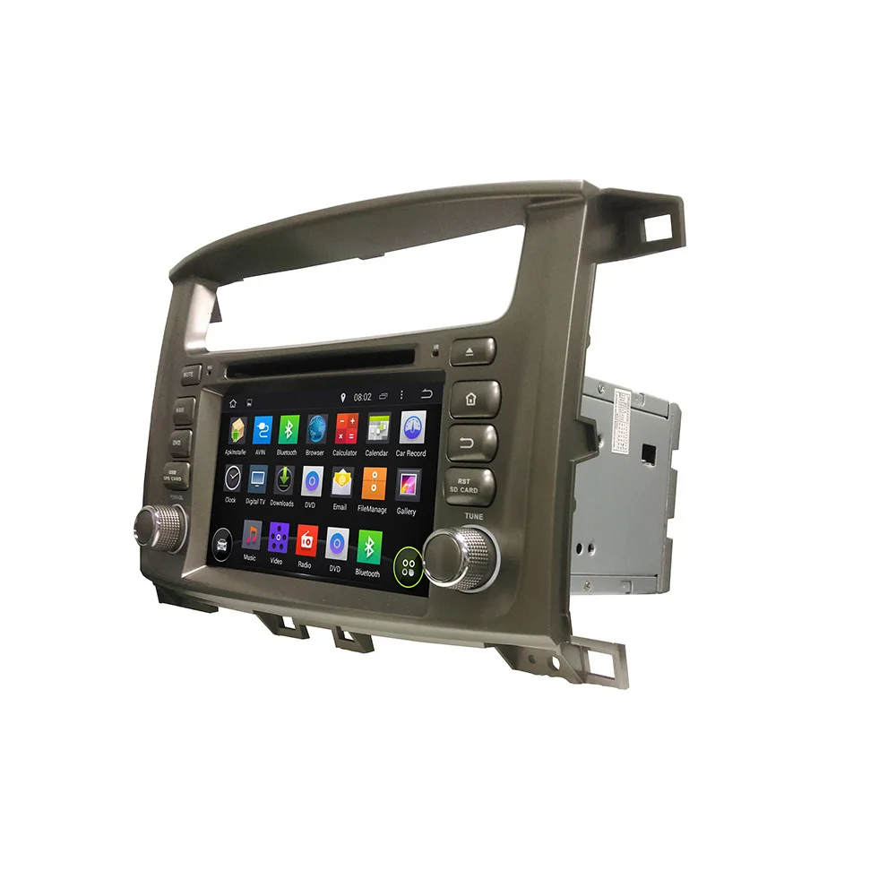 Cheap KLYDE 7" 2 Din Android 8.1 Car Radio For Toyota Lander Cruiser 100 Car Audio Multimedia 1024*600 Car Stereo Steering Wheel 2