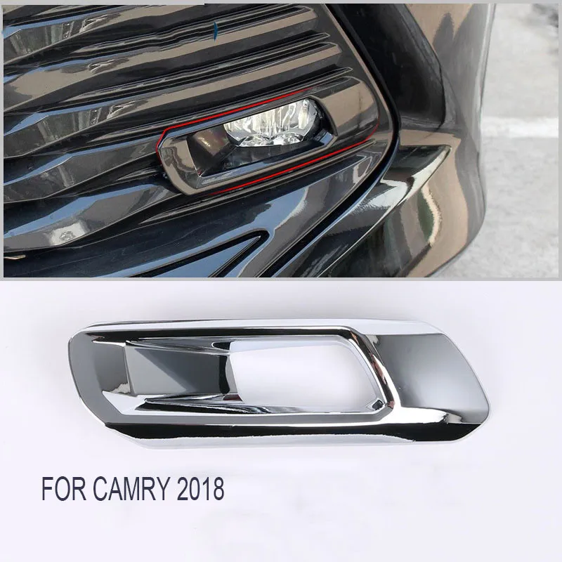 Для Toyota Camry XV70 передний противотуманный чехол для фар наклейка отделка ABS хром Bumber Light Cover для Camry аксессуары