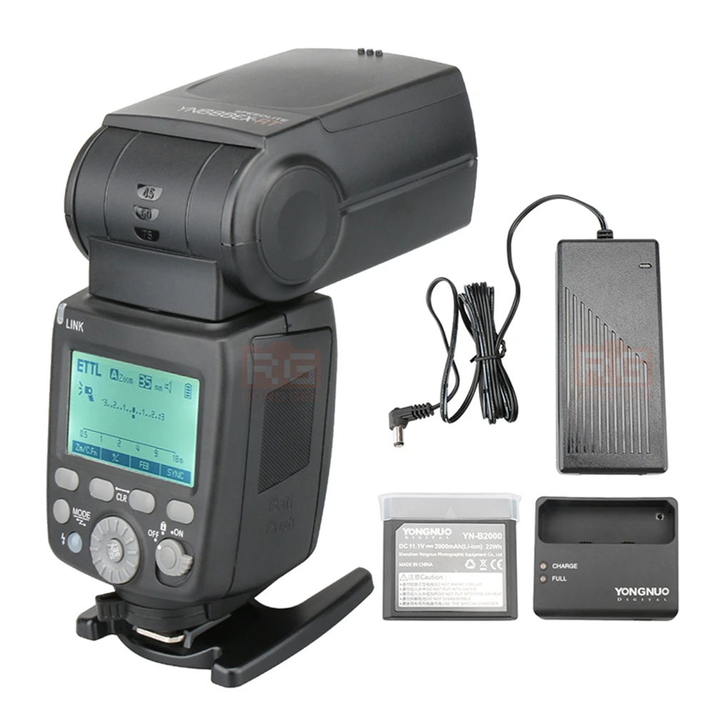 Вспышка YONGNUO для Canon Беспроводная вспышка с литиевым аккумулятором 1/8000s 2 4G ETTL HSS 5DIV